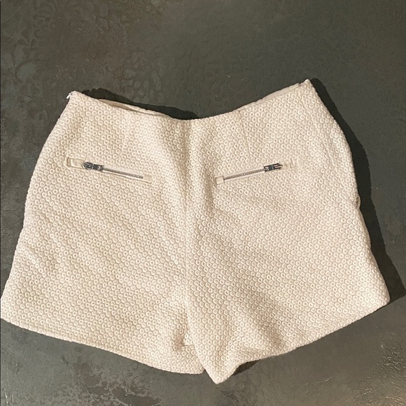 rag & bone Cream High Waist Women's Shorts - Picture 3 of 3